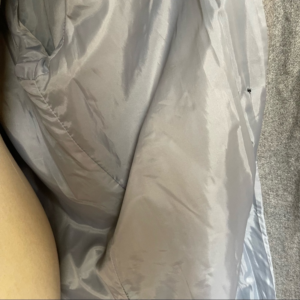 VINTAGE | Long woollen coat with shoulder and sleeve details | Size 14 - Picture 16 of 16